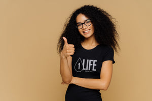 Camiseta 1 Life Gris Oscuro (Mujeres)